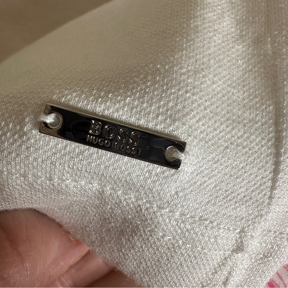 Hugo Boss Slim Fit Cotton Linen T Paxton Polo White M - Picture 5 of 9